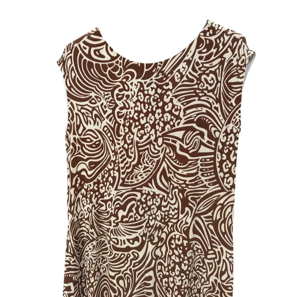 CHICO'S TRAVELERS Swirl Print Dress 0 S 🤎 - Picture 4 of 8